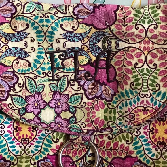 Initials Inc Flower Embroidered Shoulder Bag - Picture 7 of 8